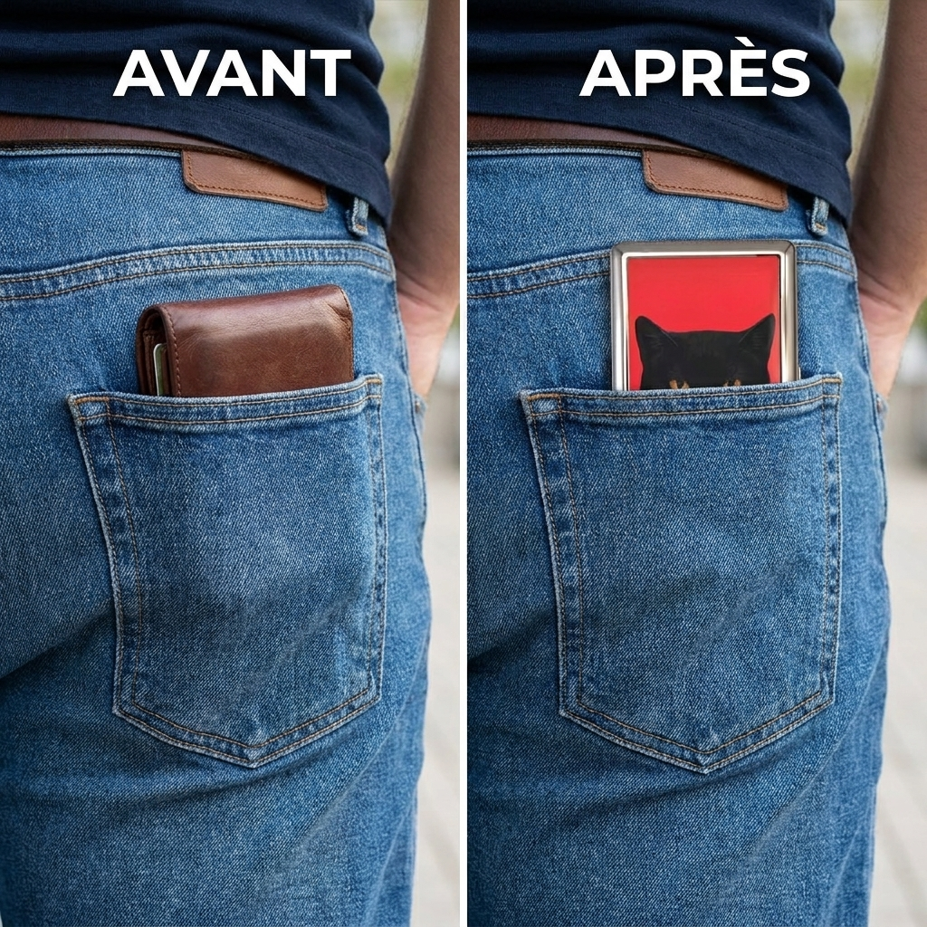 Porte-cartes métal